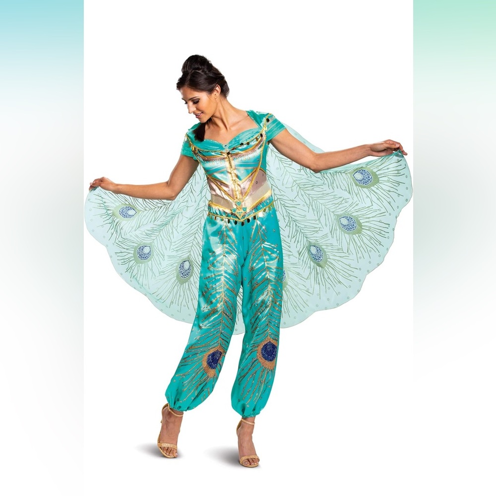 Disney Aladdin Live Action Womens Jasmine Costume New Size Small 4-6
